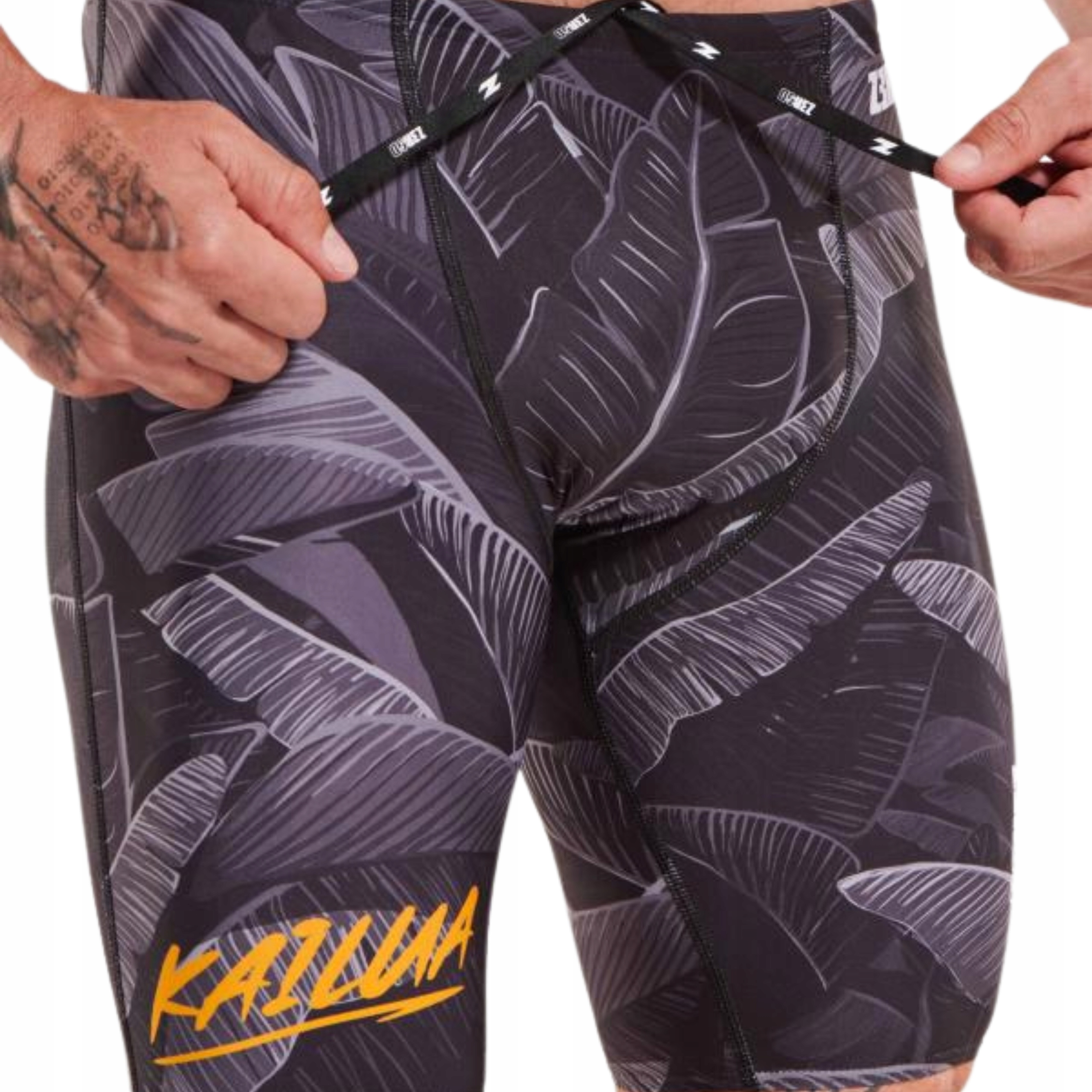 Kąpielówki Spodenki Męskie na Basen Zerod Jammers Czarno/Szare Kailua XXL