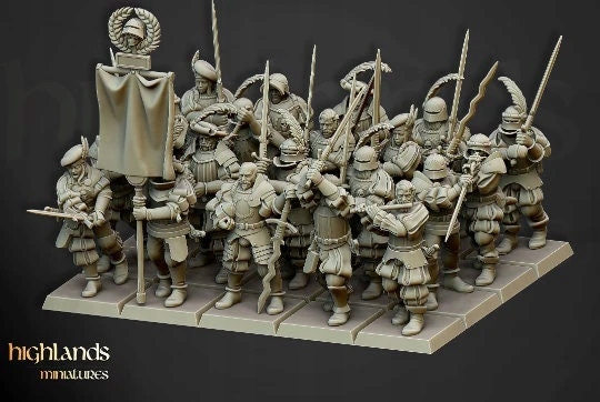 Highlands Miniatures The Landsknechts of Soltau Greatswords Two handed swor