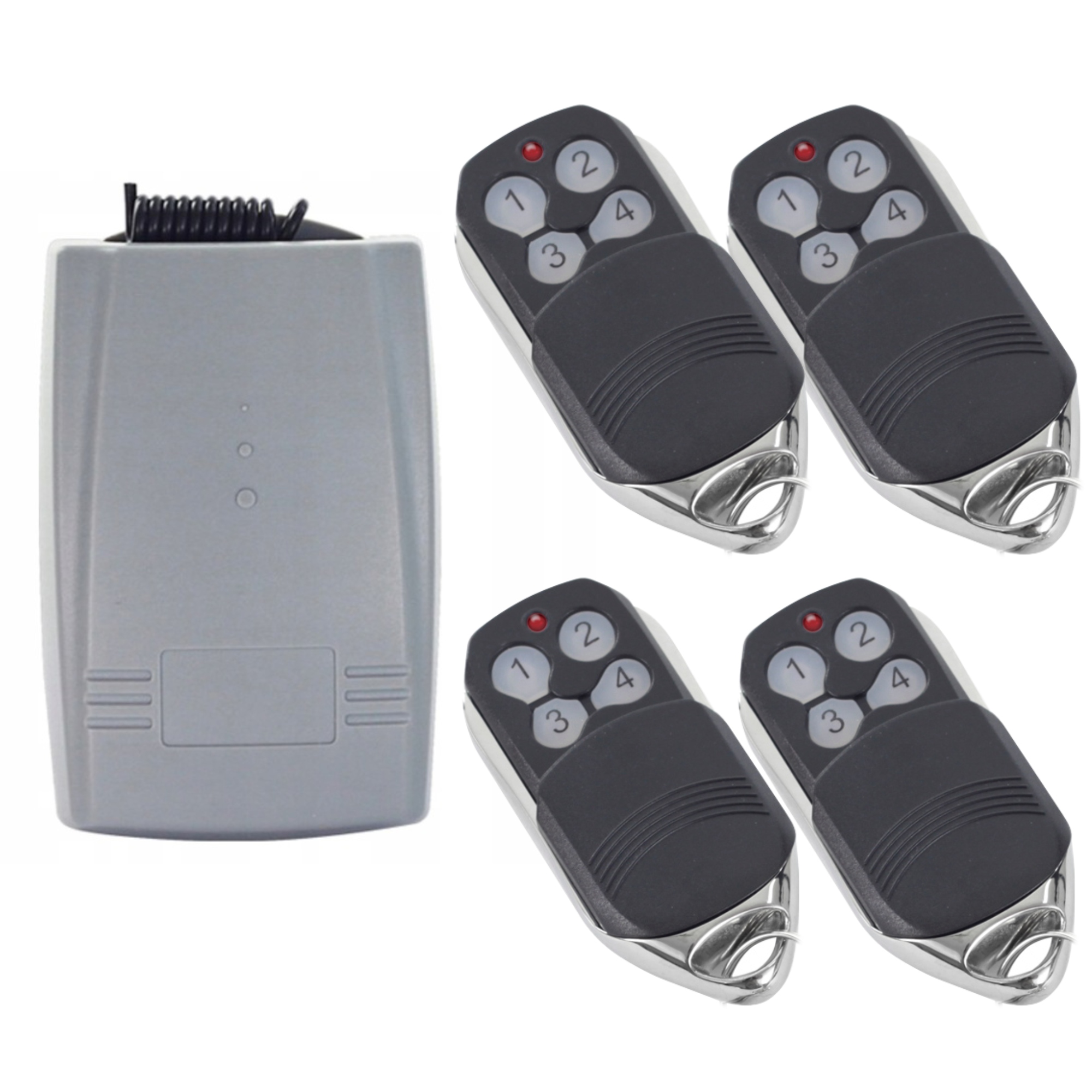 Sada 4 dálkových ovladačů plus univerzální radiopřijímač 433 MHz KeeLoq, Dálkový Ovladač