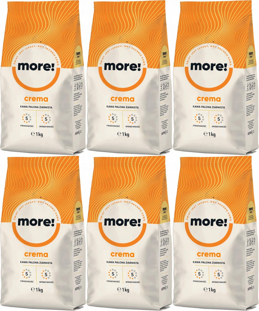 More Crema 1kg kawa ziarnista x6