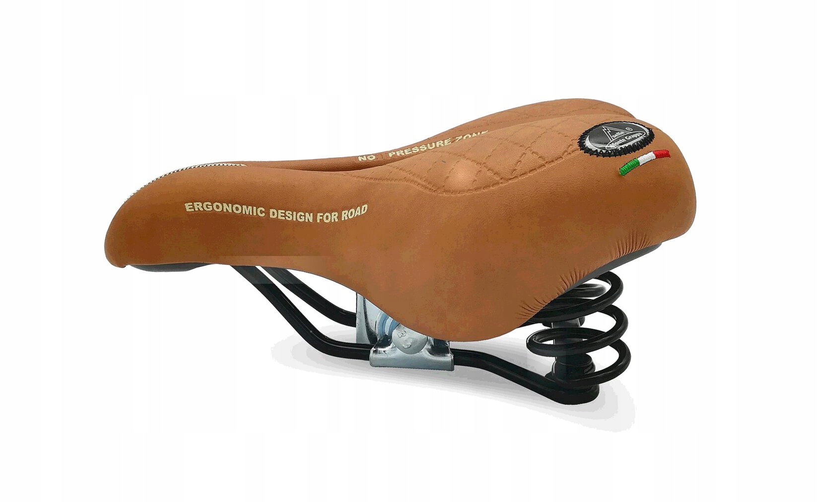 Siodełko MONTE GRAPPA rowerowe VELA UNISEX BRĄZOWE