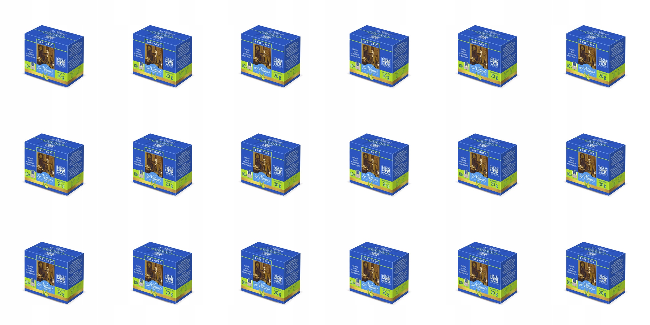 18x 20g Sir William's Herbata Tea Earl Grey Pół Kartonu