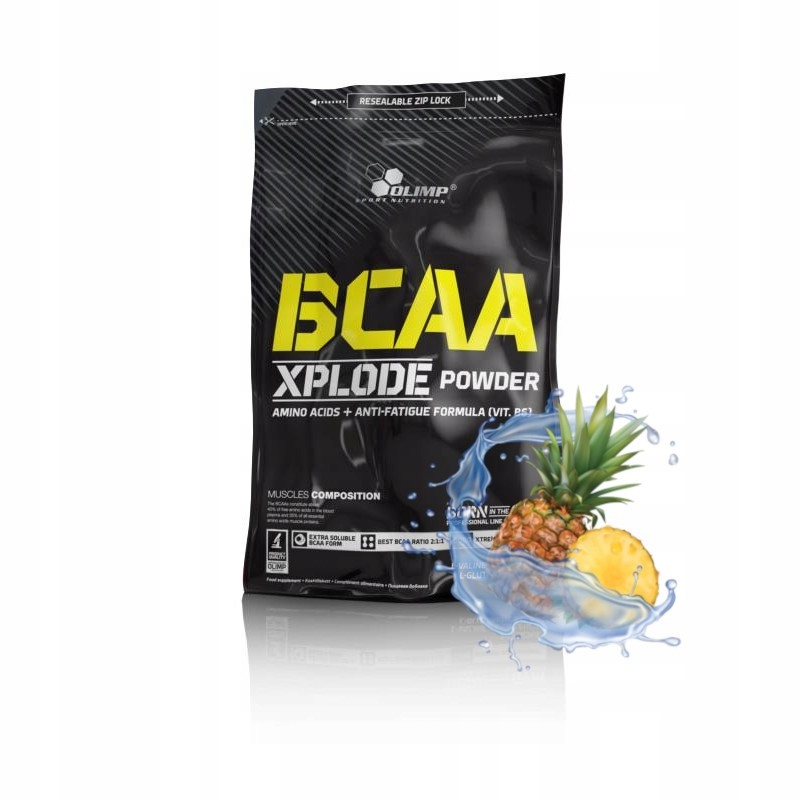 Bcaa AMINOKWASY ROZGAŁĘZIONE 100 PORCJI GLUTAMINA OLIMP BCAA XPLODE 1000g — 5