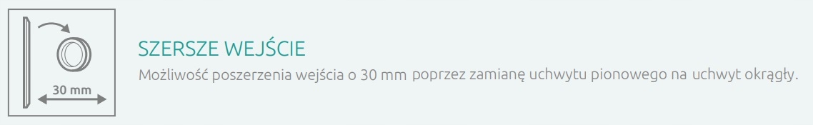 Drzwi czarne RADAWAY Furo Black DWJ 100x200 PRAWE Wykończenie szkła przezroczyste
