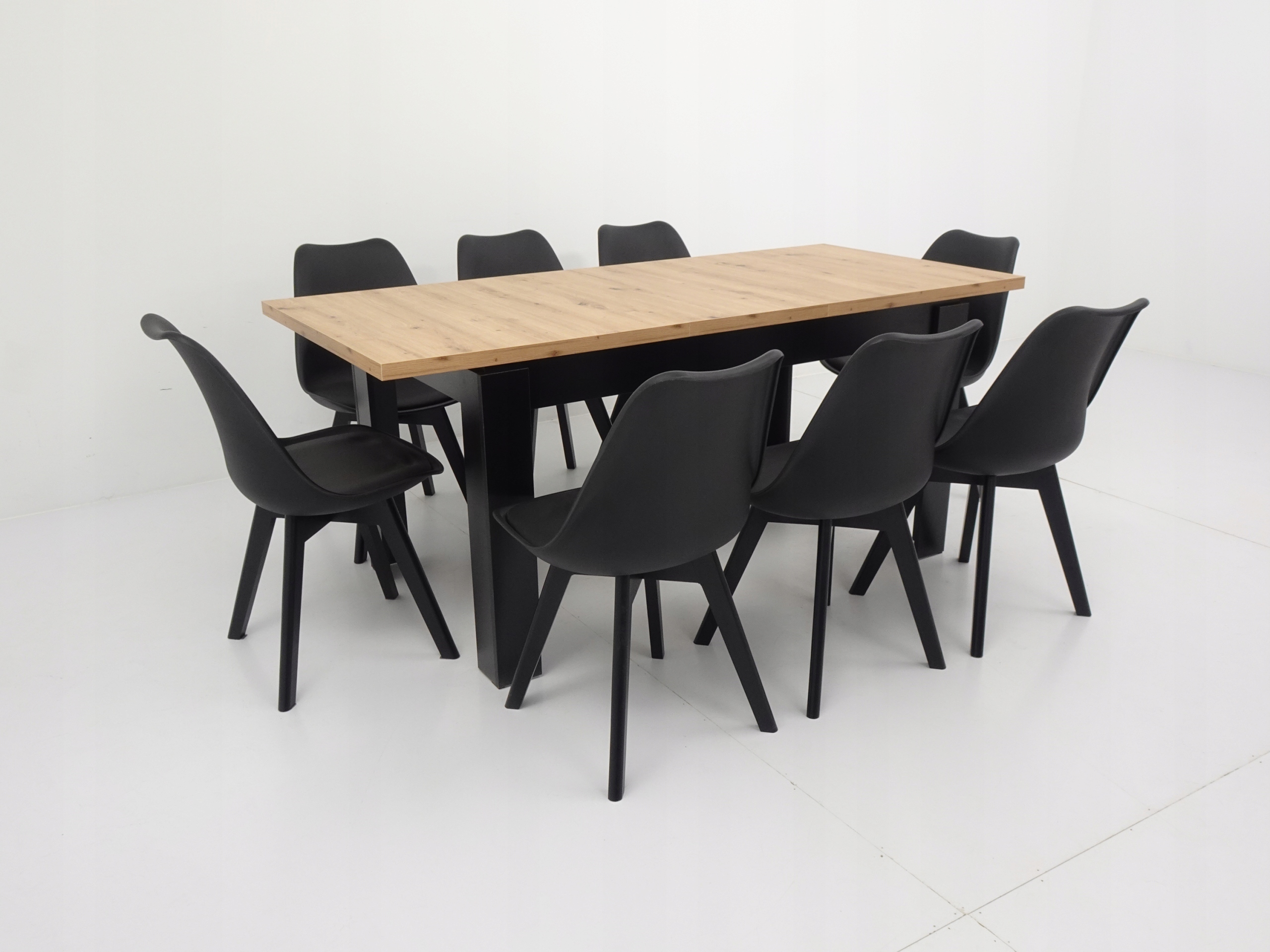 8 krzeseł i stół ZESTAW do salonu NOWOCZESNY Kod producenta SL-02 + C-8