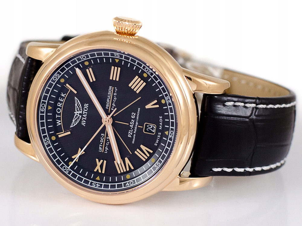 Zegarek Aviator Douglas Day Date V.3.35.2.282.4 Pl