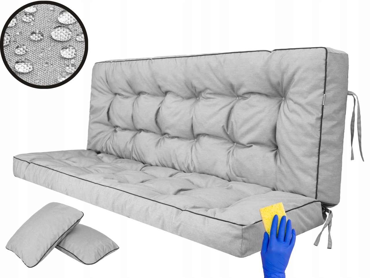 Polštář zahradní 120x105 cm na houpačku, na lavičku voděodolný Polštáře