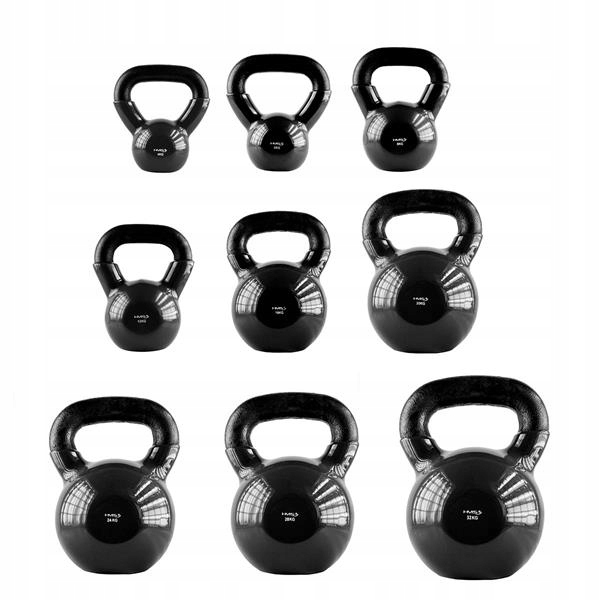 KNV20 BLACK KETTLEBELL ŻELIWNY POKRYTY WINYLEM HMS Kod producenta 17-64-065