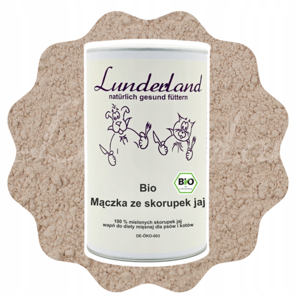 Lunderland Mączka ze skorupek jaj Bio 800 g