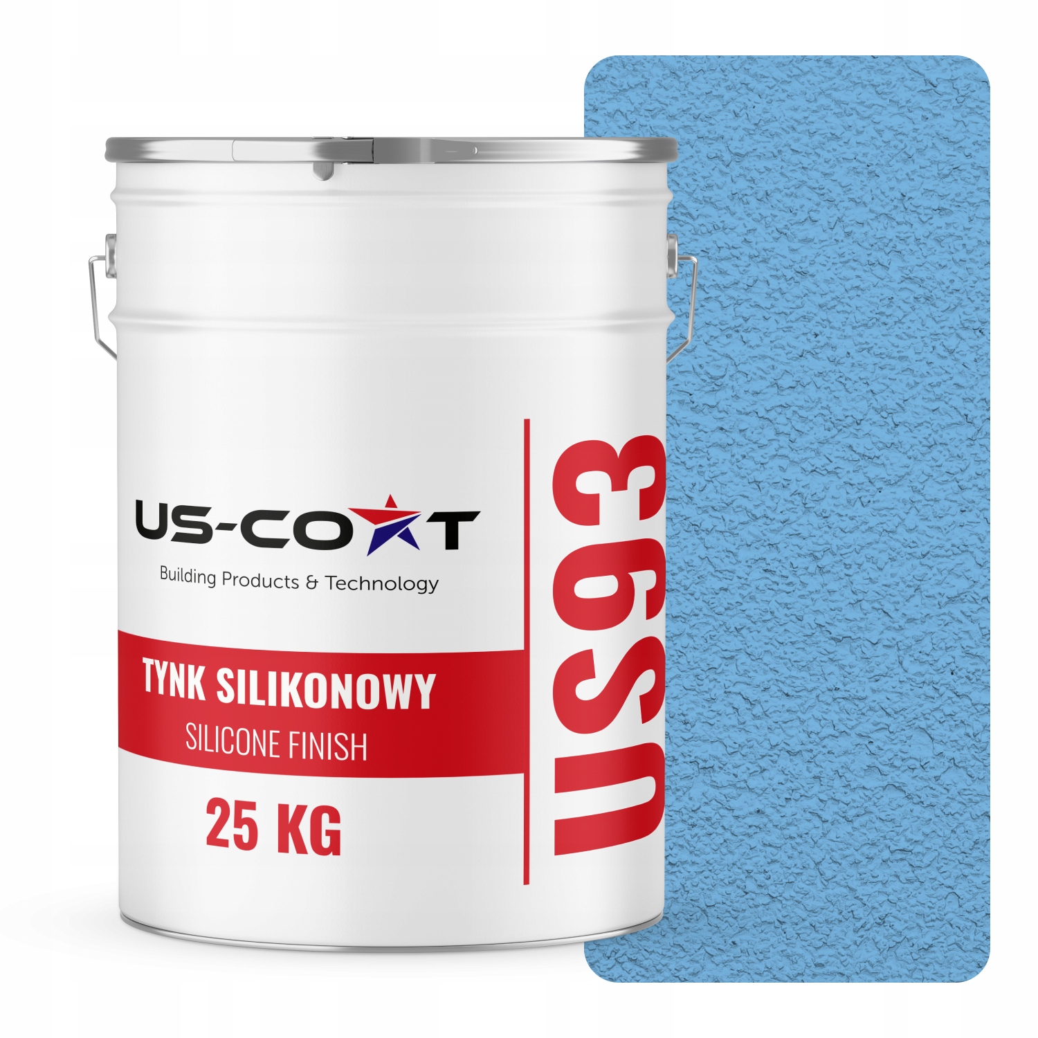 Silikonová Fasádní Omítka Modrá F116 25KG Beránek Granulace 1.0mm