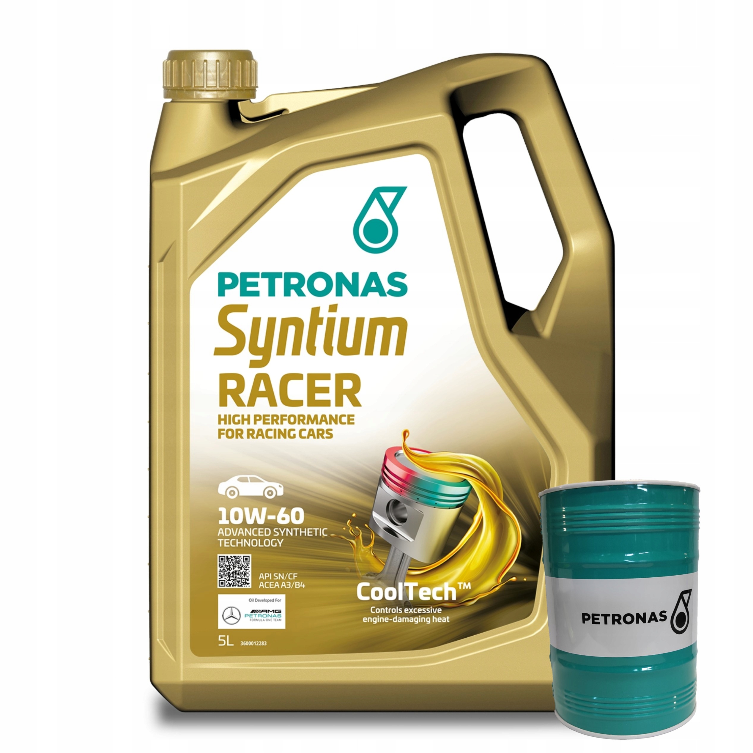 Motorový olej Petronas Syntium Racer Api Sn/cf 10W-60 5L+Pokladnička Zadarmo