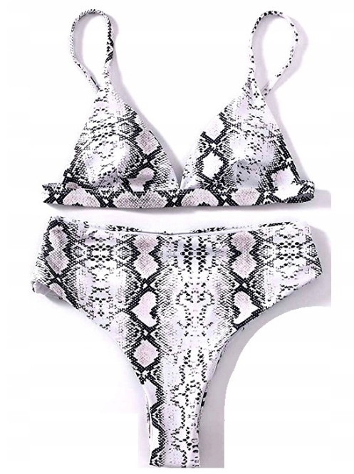 STRÓJ KĄPIELOWY WĄŻ SKÓRA WĘŻA BIKINI ZWIERZĘCY L Rodzaj komplet
