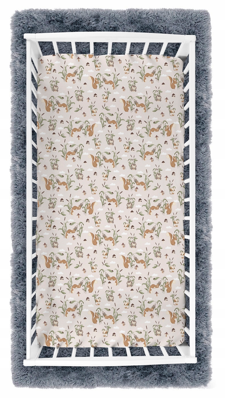 PRZEŚCIERADŁO DO ŁÓŻECZKA Z GUMKĄ BAWEŁNA 100% 140x70 BABYMAM Szerokość produktu 70 cm