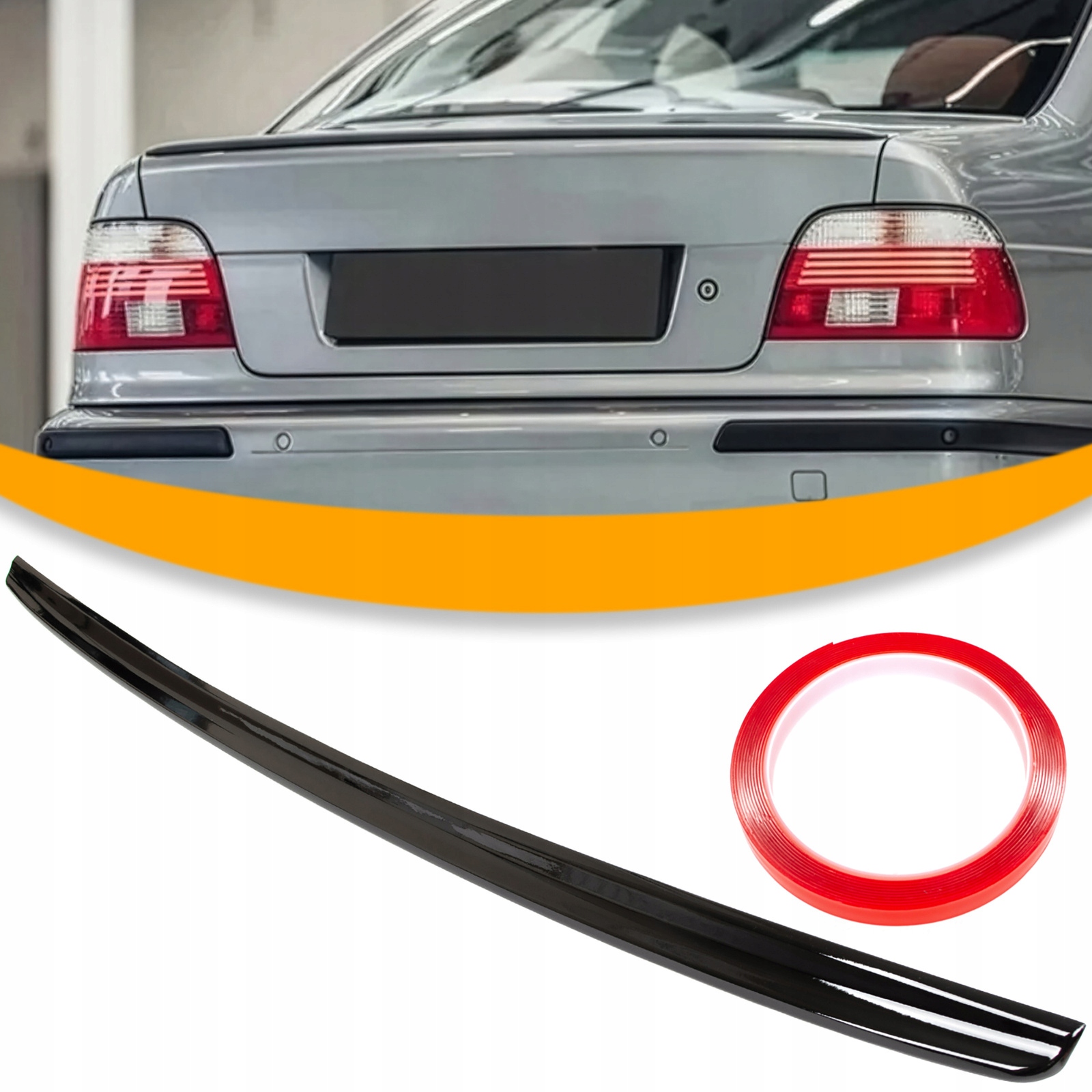 Bmw 5 E39 Spoiler Lotka Černá Lesklá Krytka Klapky M5 Style M Spojler