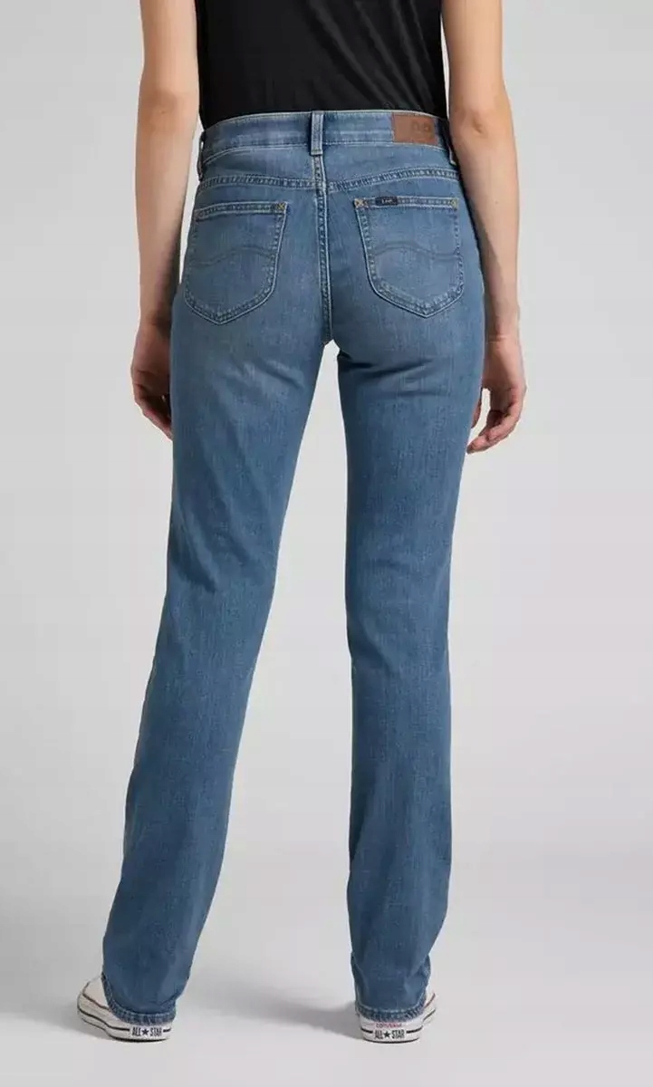 Dámské jednoduché kalhoty Lee Comfort Straight Modern Blue L34CTTII 27/33