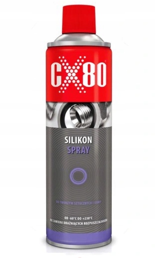 CX80 силиконовый спрей 500 мл бесцветная пластиковая смазка