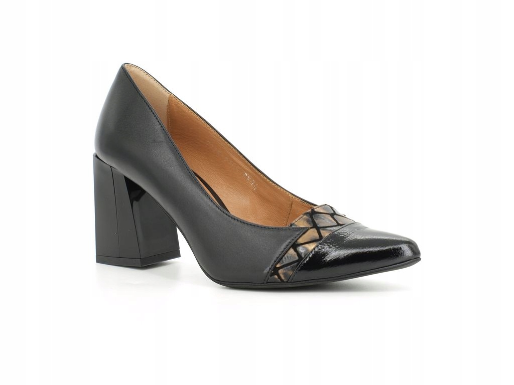 Stylové dámské lodičky Kordel 2765 černá kůže naplak, velikost 39