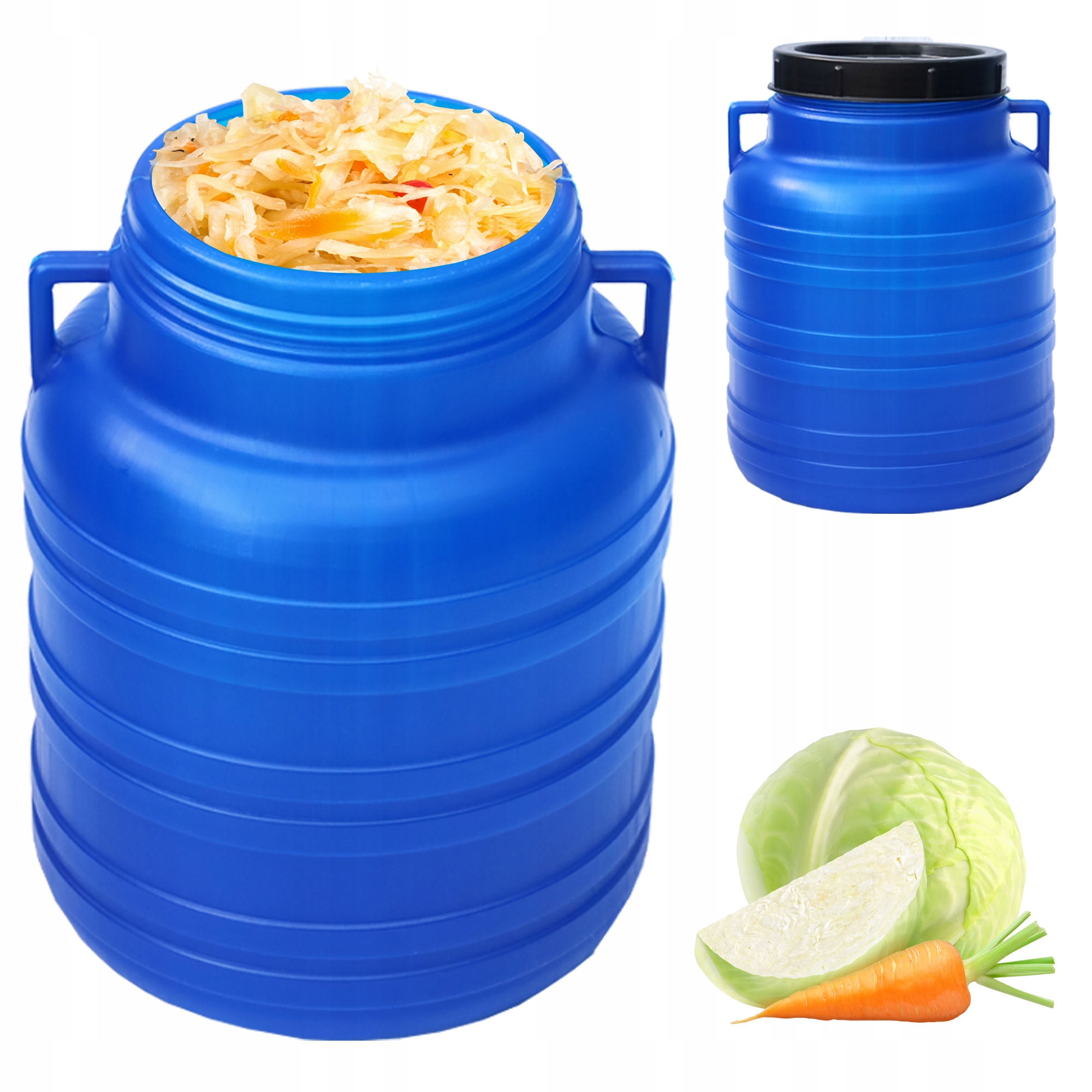 Plastová Beczka 10 l Beczka Na Kysnutie Kapusty S Držadlami Atest