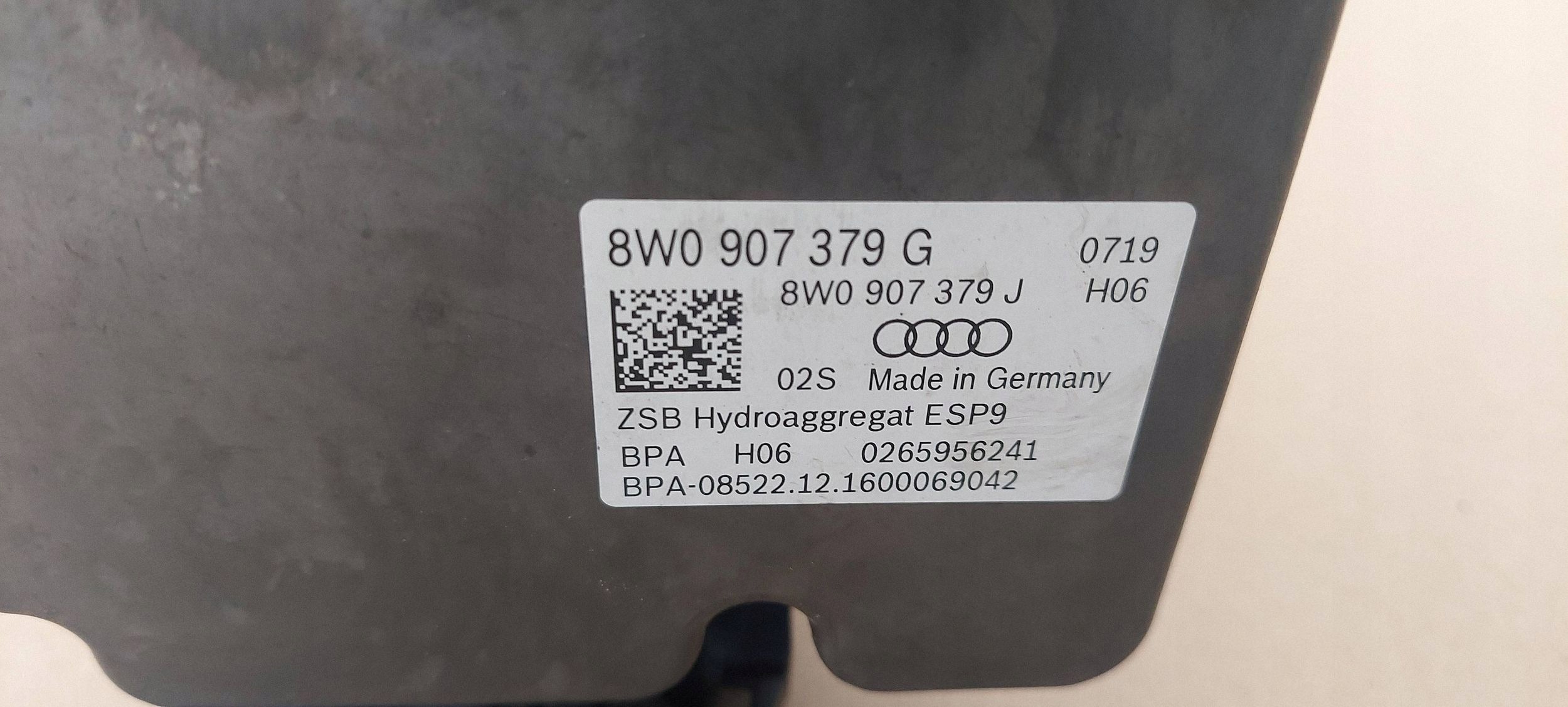 Pompa ABS AUDI A4 B9 A5 8W 8W0907379J 8W0907379G