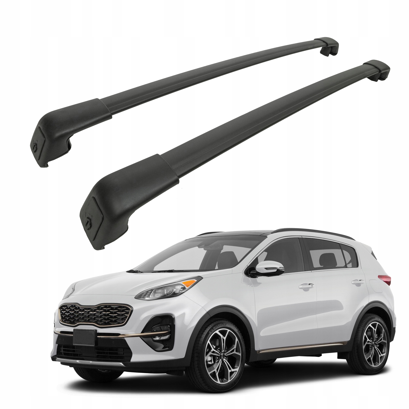 Strešné nosiče priečniky pre Kia Sportage 2016-2021, Oem štýl hliník 2 ks