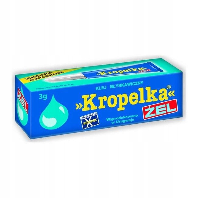 Klej sekundowy KROPELKA ŻEL 3g
