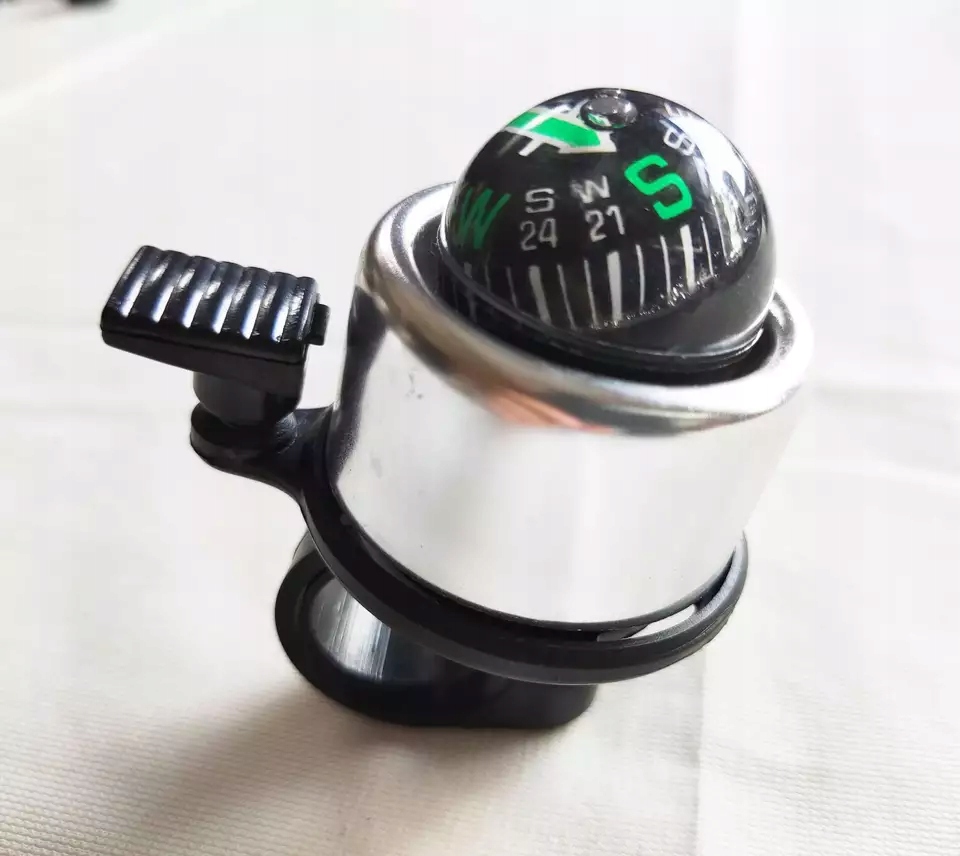 DZWONEK ROWEROWY METALOWY KOMPAS NA ROWER KOLORY Materiał dominujący aluminium