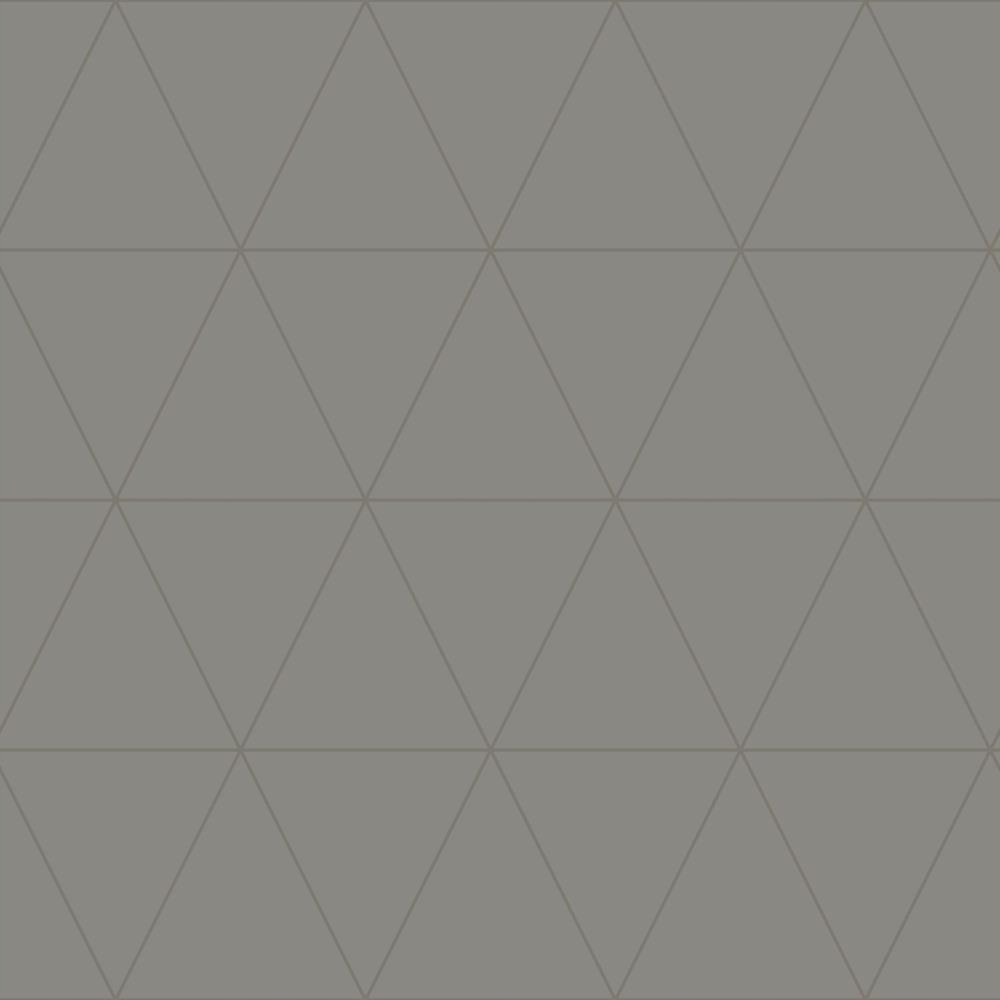 Stříbrná Vliesová Tapeta S Trojúhelníky A Pruhy