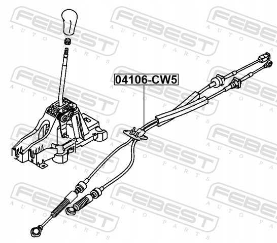 LINKA SKRZYNI BIEGÓW MITSUBISHI ASX LANCER RVR EAN (GTIN) 4056111160344