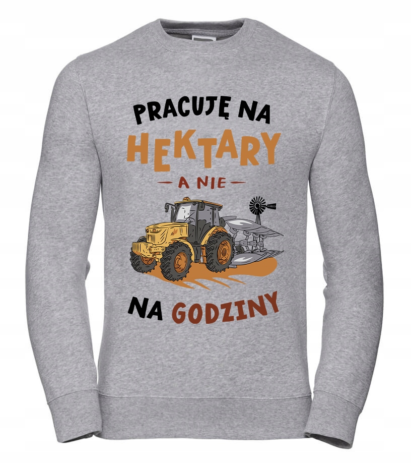 Pánská Mikina Pracuji na Hektary S Šedá Pro něj Chlapa Manžela Chlapa