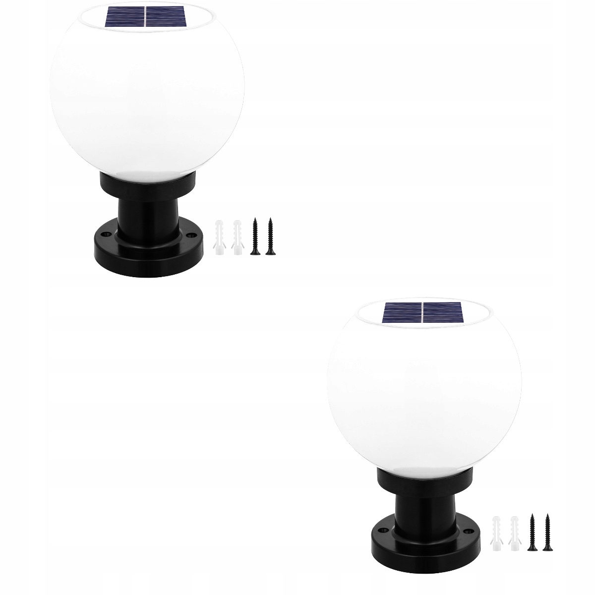 Lampa solarna Lampa słupkowa Zestaw ogrodzeniowy 2 13373995663 Allegro.pl