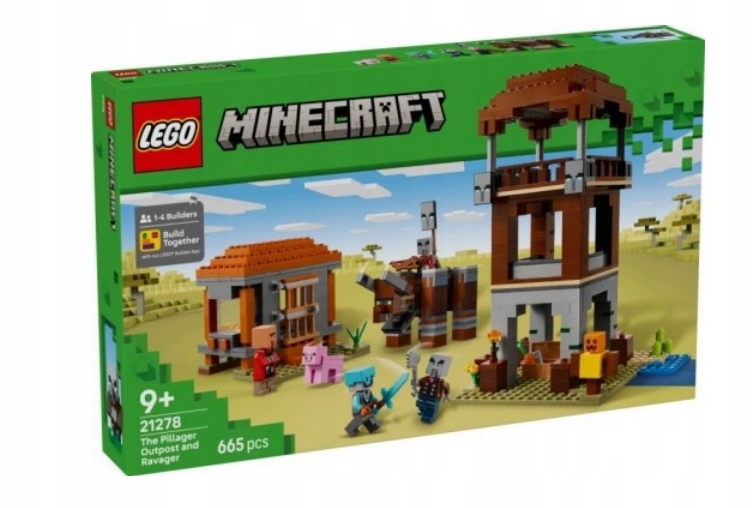 Lego 21278 Minecraft – Úkryt Loupežníků A Devastátorů