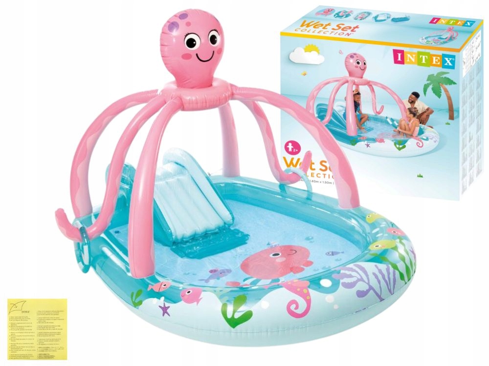 Nafukovacie hracie centrum Chobotnice so vstavanou sprškou