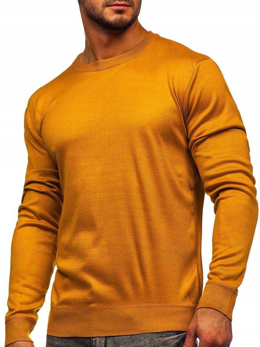 

Sweter Męski Klasyczny Camelowy GFC01 DENLEY_3XL