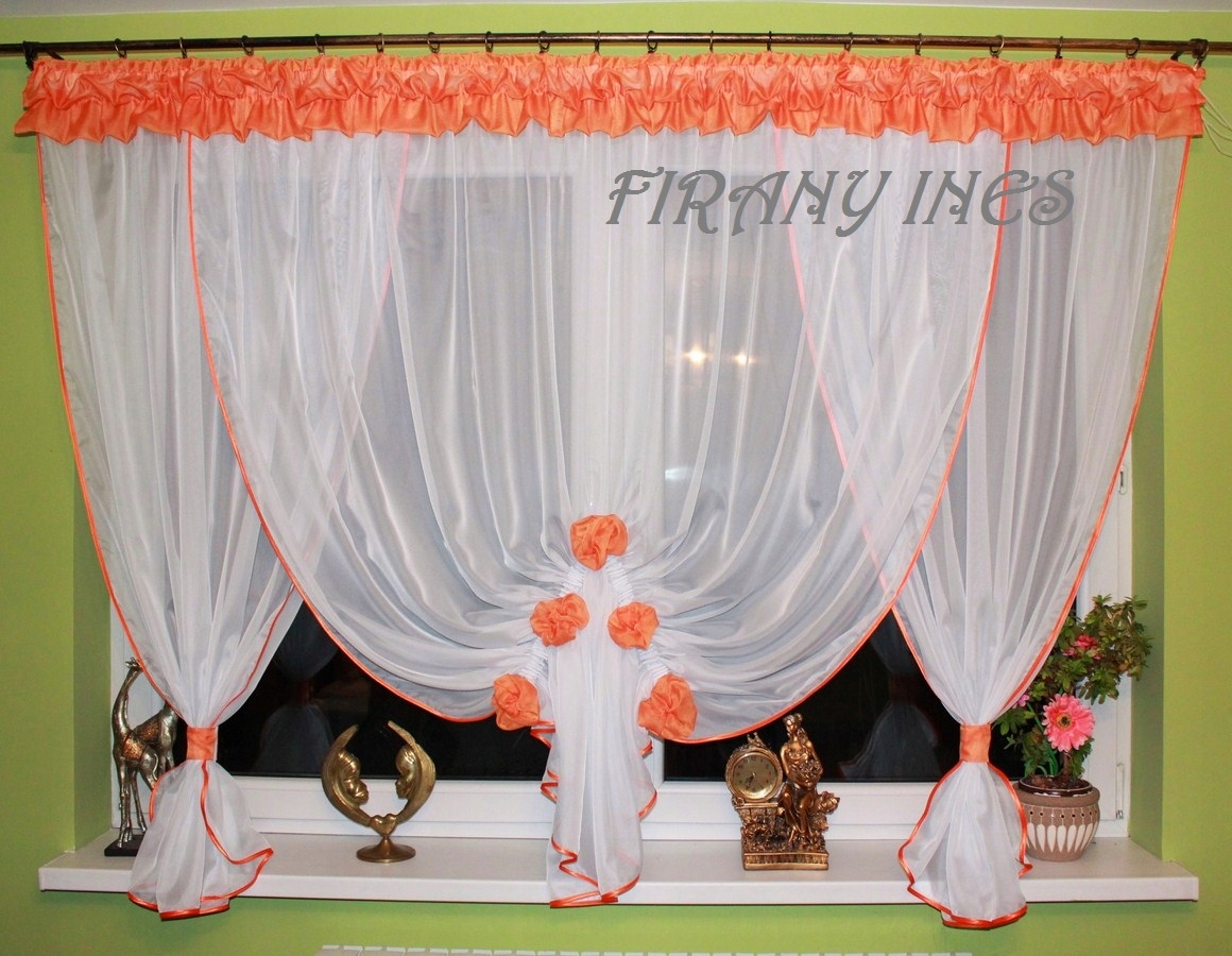 Gotowa Firana Bombka KWIAT 14 KOLORÓW 500/150 Rodzaj Firana pojedyncza