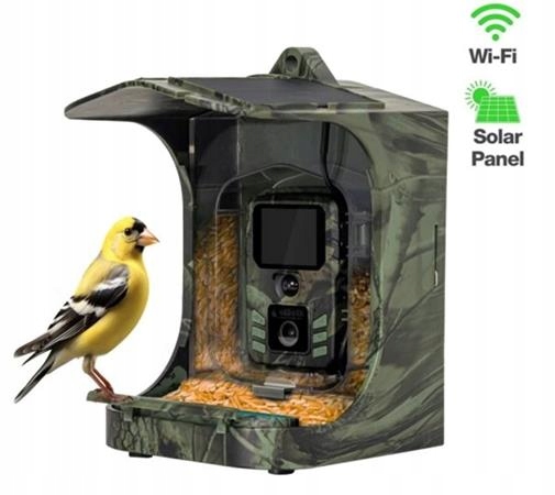 Evolveo StrongVision BirdFeeder Chytré krmítko pro ptáky s kamerou a solá