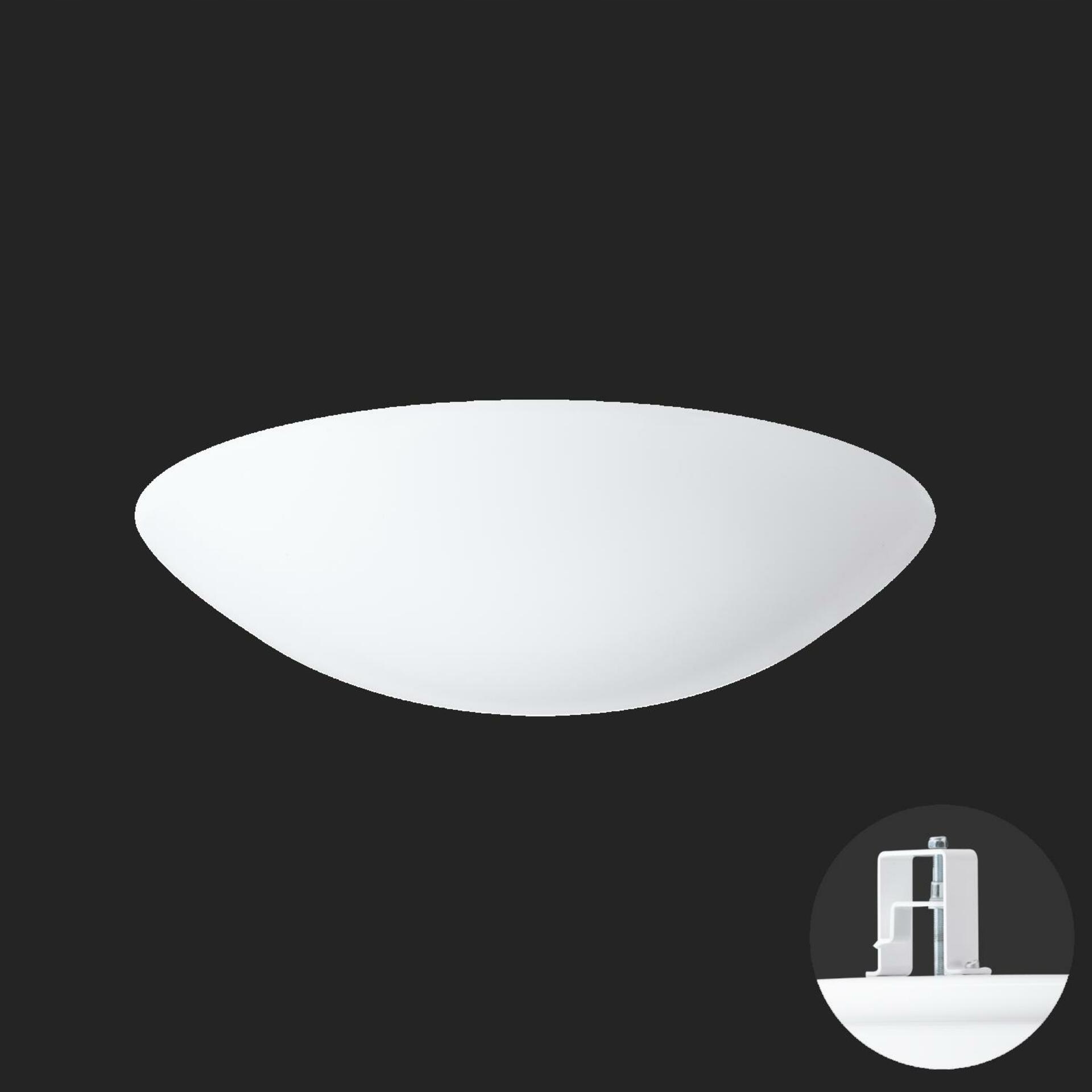 Osmont 65046 Titan V3 stropné/nástenné plastové polovestavné svietidlo biela