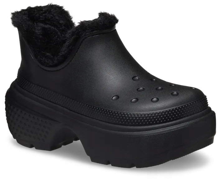 Crocs Dámské zateplené Kotníkové Boty na platformě Stomp Lined Shorty Boot 38-39
