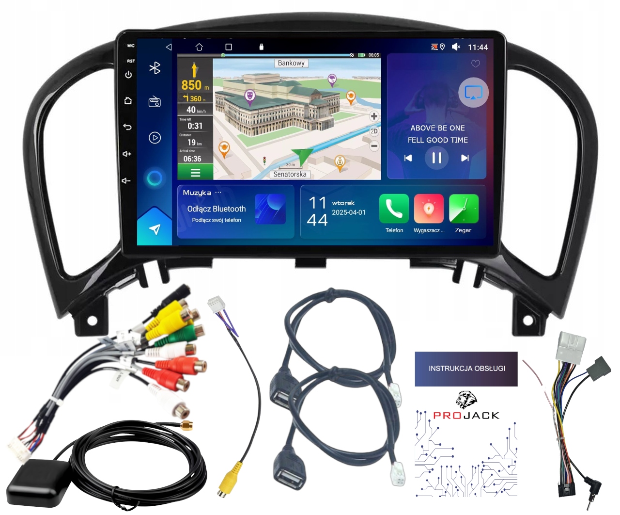 Autorádio Navigace Gps Nissan Juke 2010-2019 Carplay 2GB 64GB