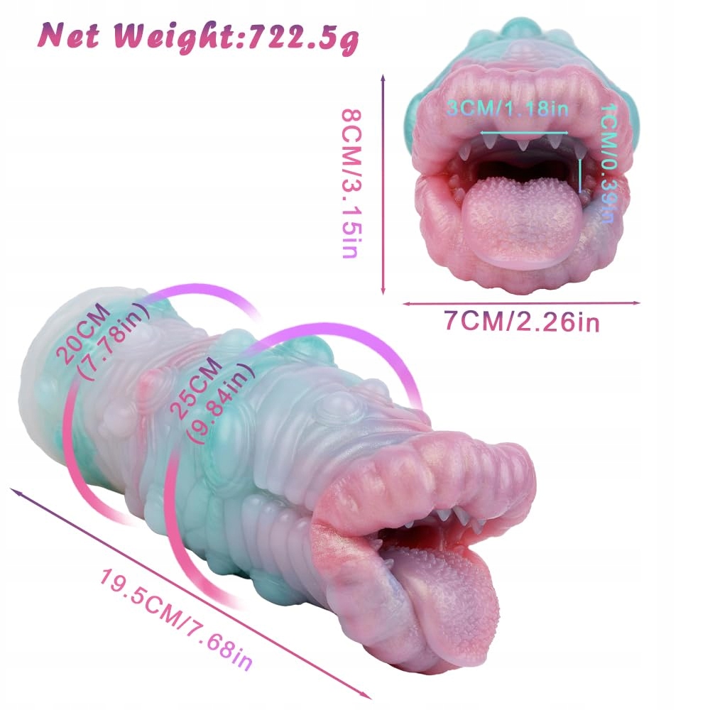 JIXAXE Monster Masturbator dla Mężczyzn Stymulacja Głębokie Gardło — miniatura 2