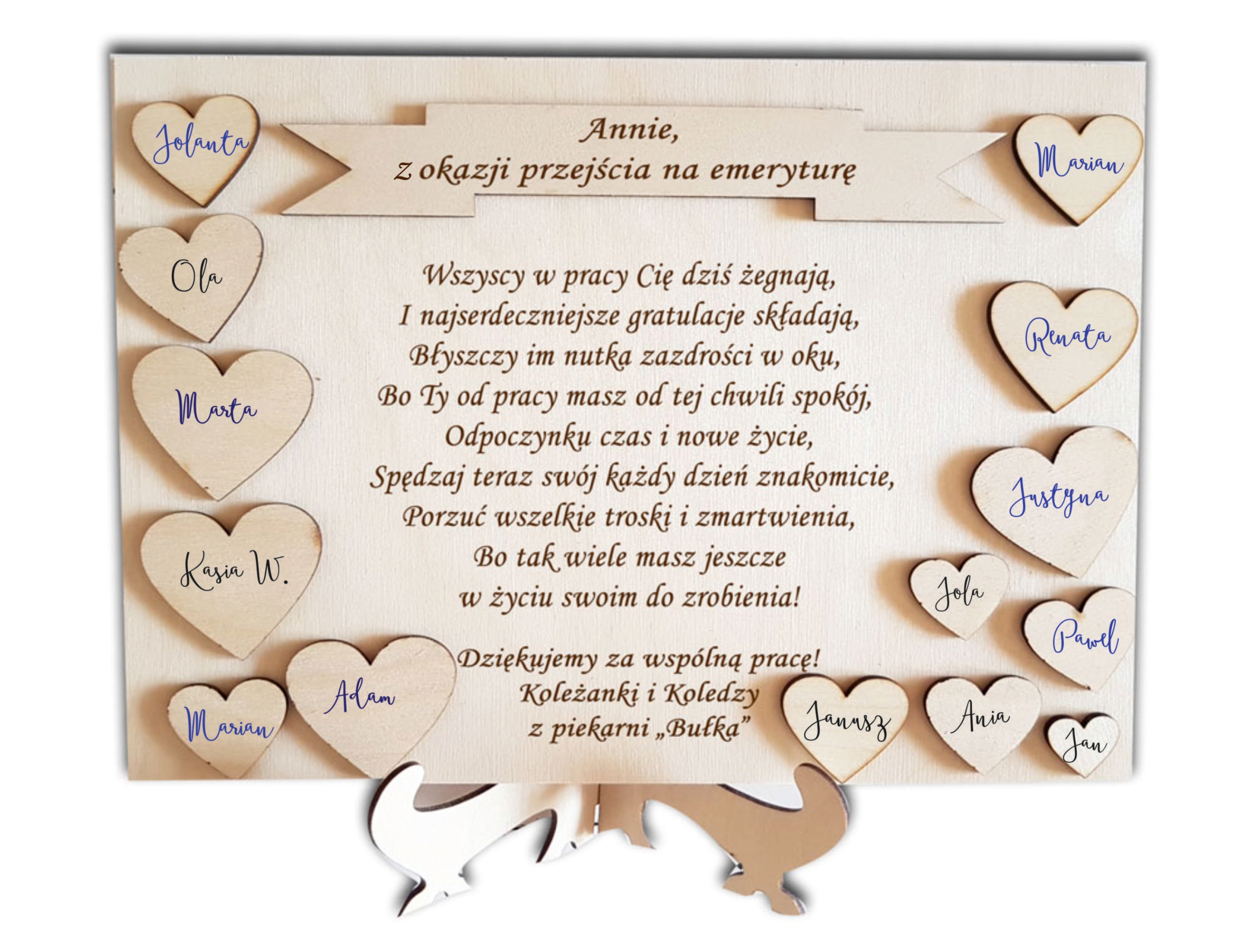 

pamiątka Emeryta, przejście na emeryturę