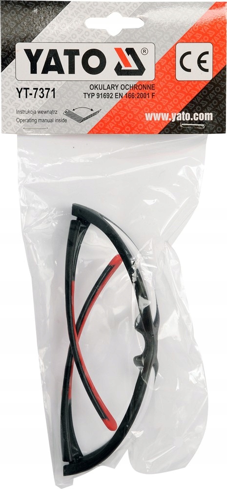 OKULARY OCHRONNE ROBOCZE BHP BEZBARWNE YATO Model YT-7371