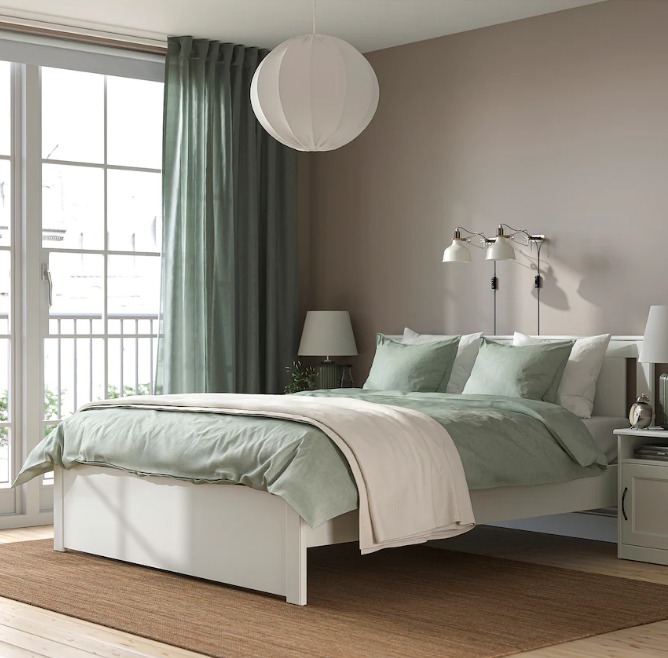 IKEA SONGESAND Rama łóżka, biały160x200 cm Kolekcja SONGESAND