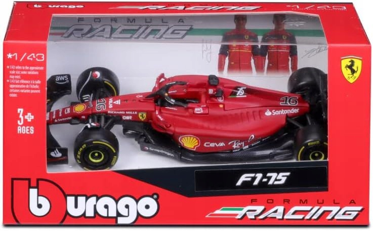Bolid F1 Ferrari F1-75 2022 Leclerc 1:43