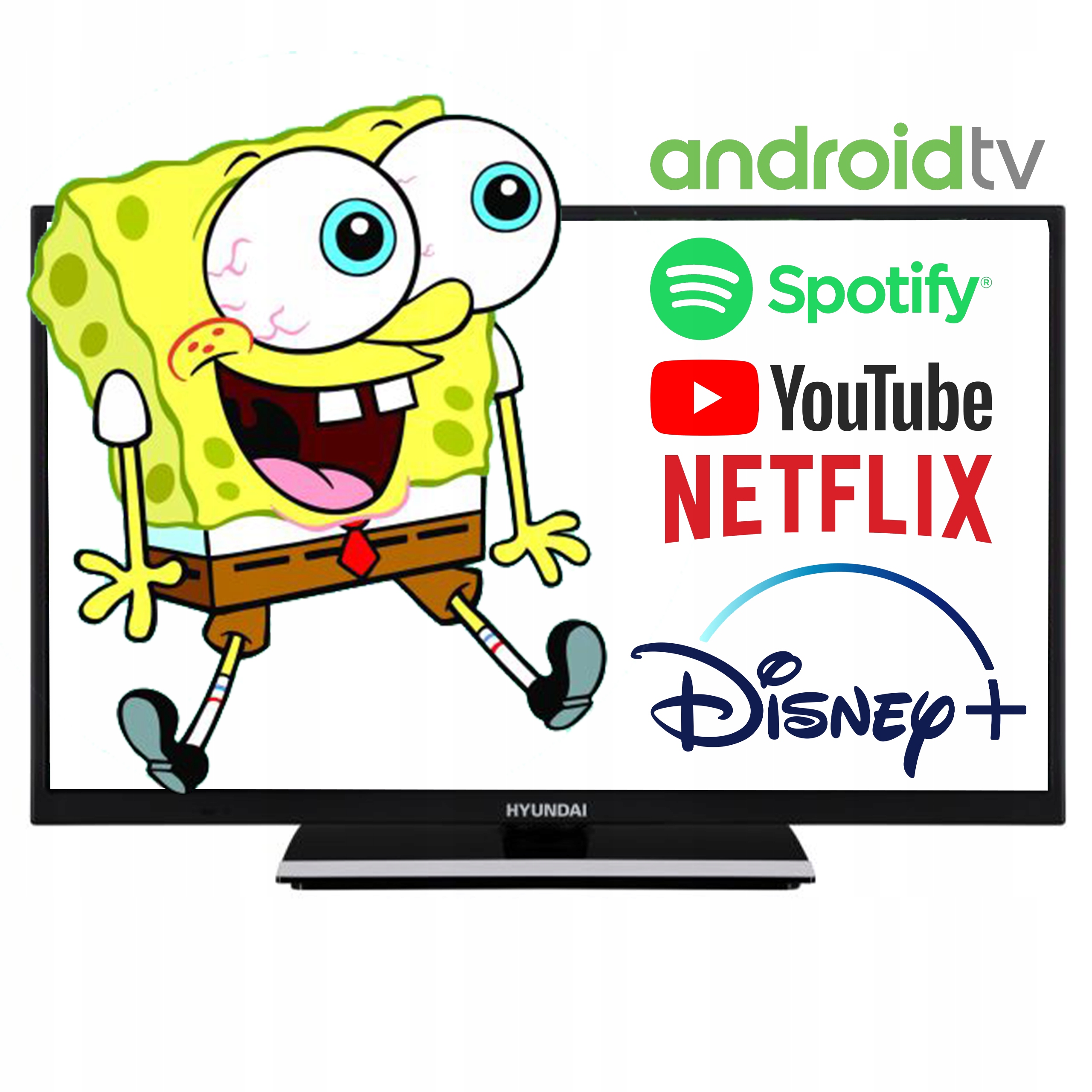 Telewizor Led Hyundai Hla 24354 24" Hd Ready czarny WiFI Smart Tv Android