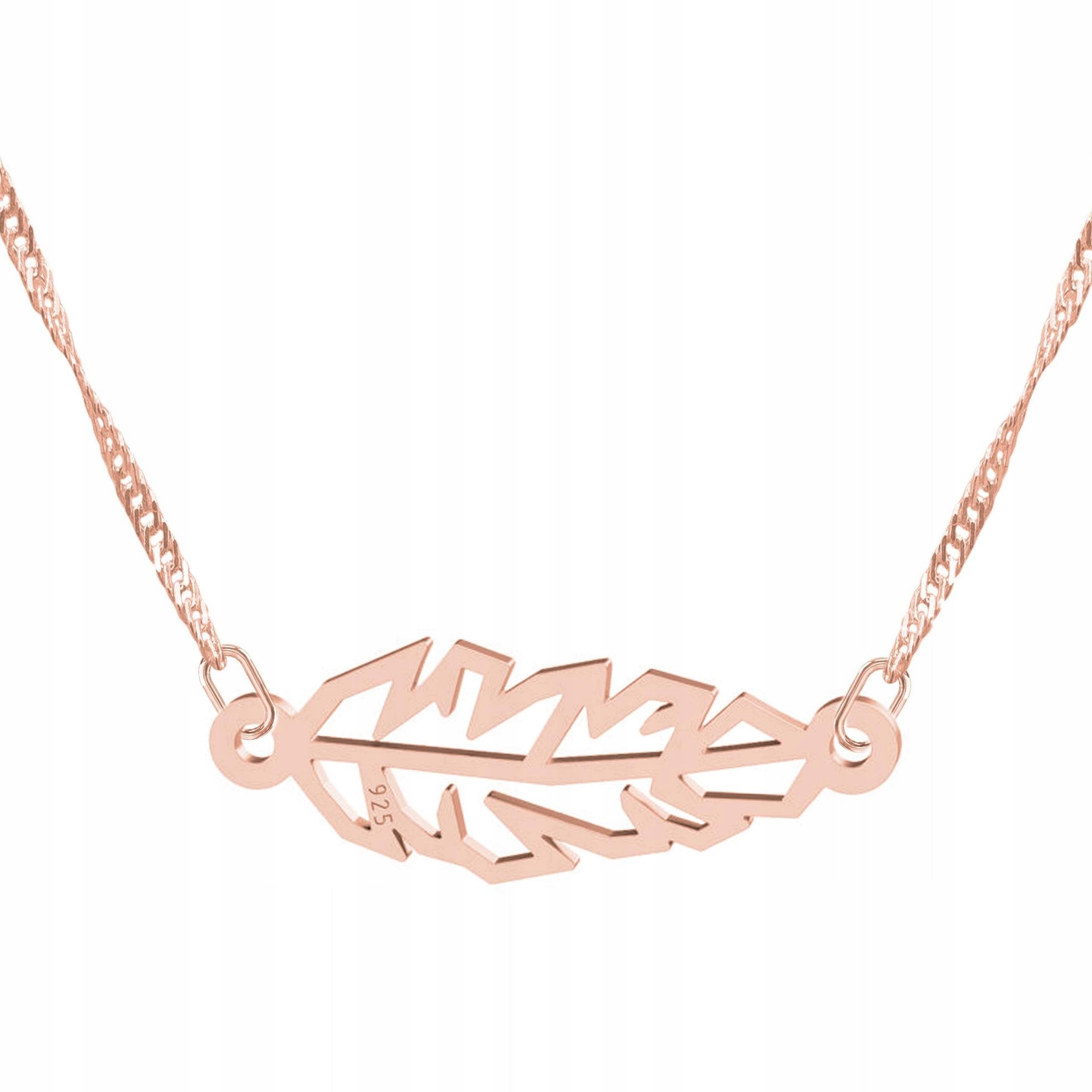 Náhrdelník Pozlacené pero Origami s perem a peřím Stříbro 925