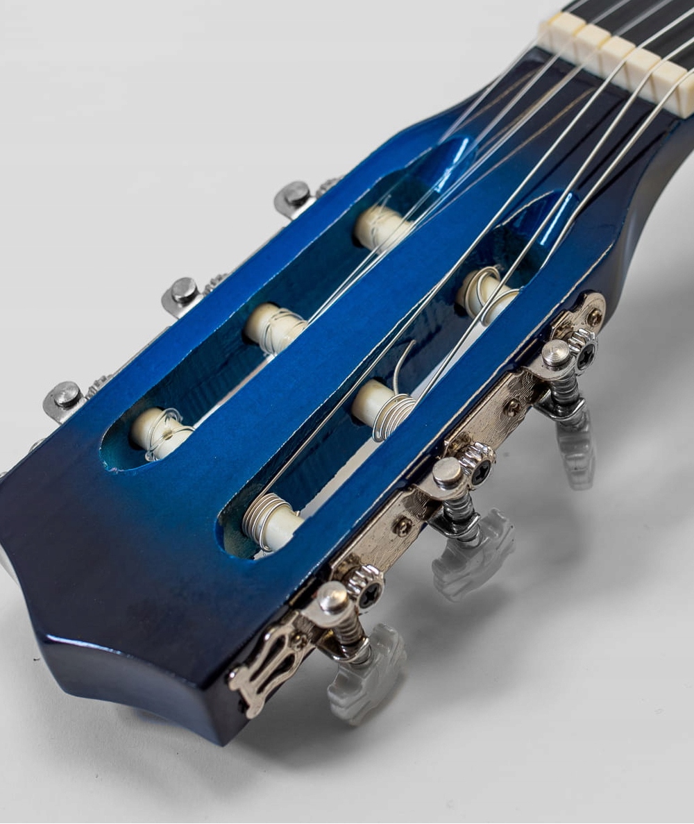 GITARA KLASYCZNA 3/4 MODENA K-10 AKUSTYCZNA + AKCESORIA. NIEBIESKA. Stan opakowania oryginalne