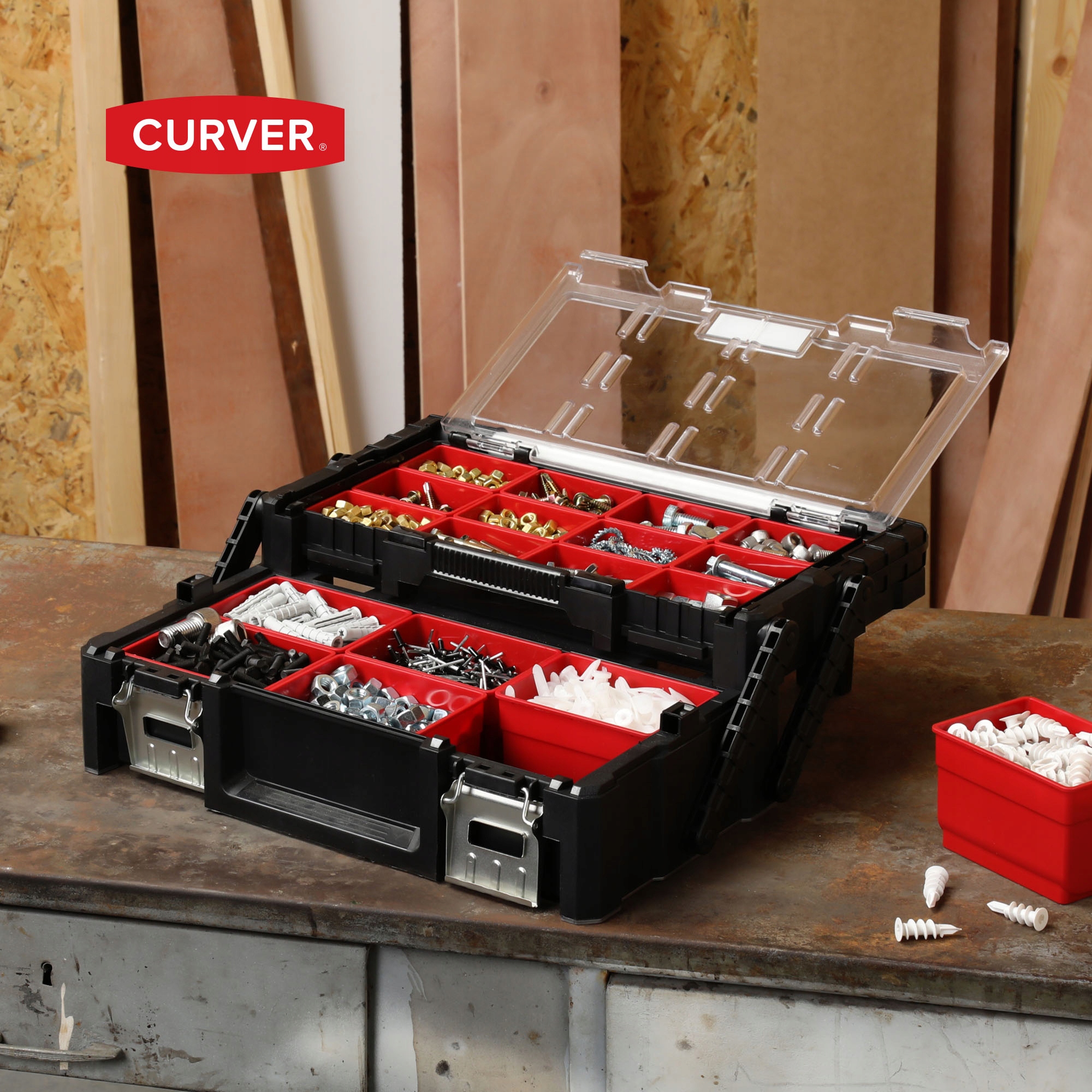 KETER SKRZYNKA WALIZKA NARZĘDZIOWA ORGANIZER Wysokość produktu 14.5 cm