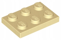 

Lego Płytka 2x3 Tan Beż 3021 Nowa 10SZT