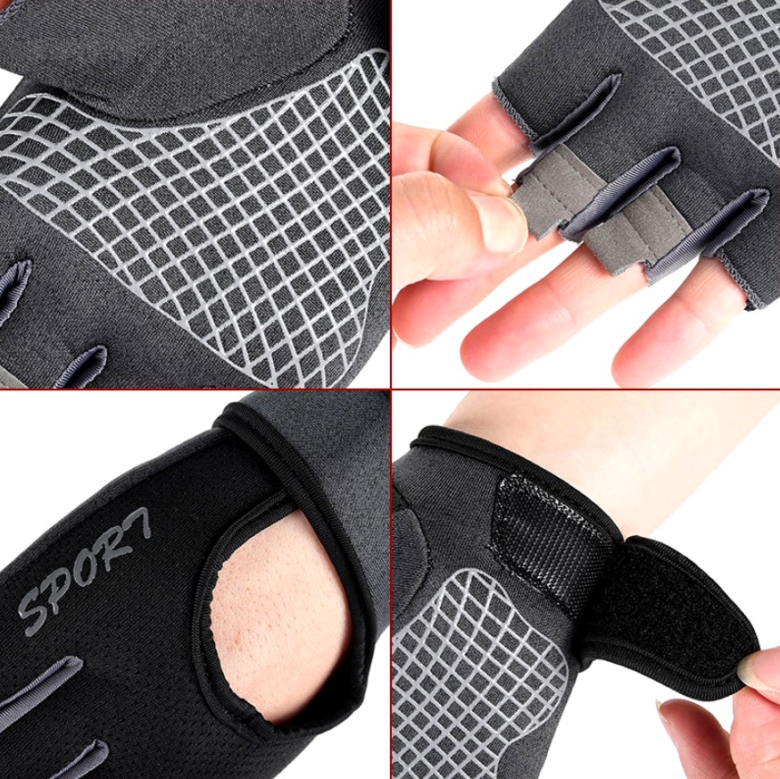 RĘKAWICZKI MĘSKIE DAMSKIE XL ROWEROWE NA ROWER RĘKAWICE CZARNE MITENKI Cechy dodatkowe antypoślizgowe elementy na rzep żelowe elementy