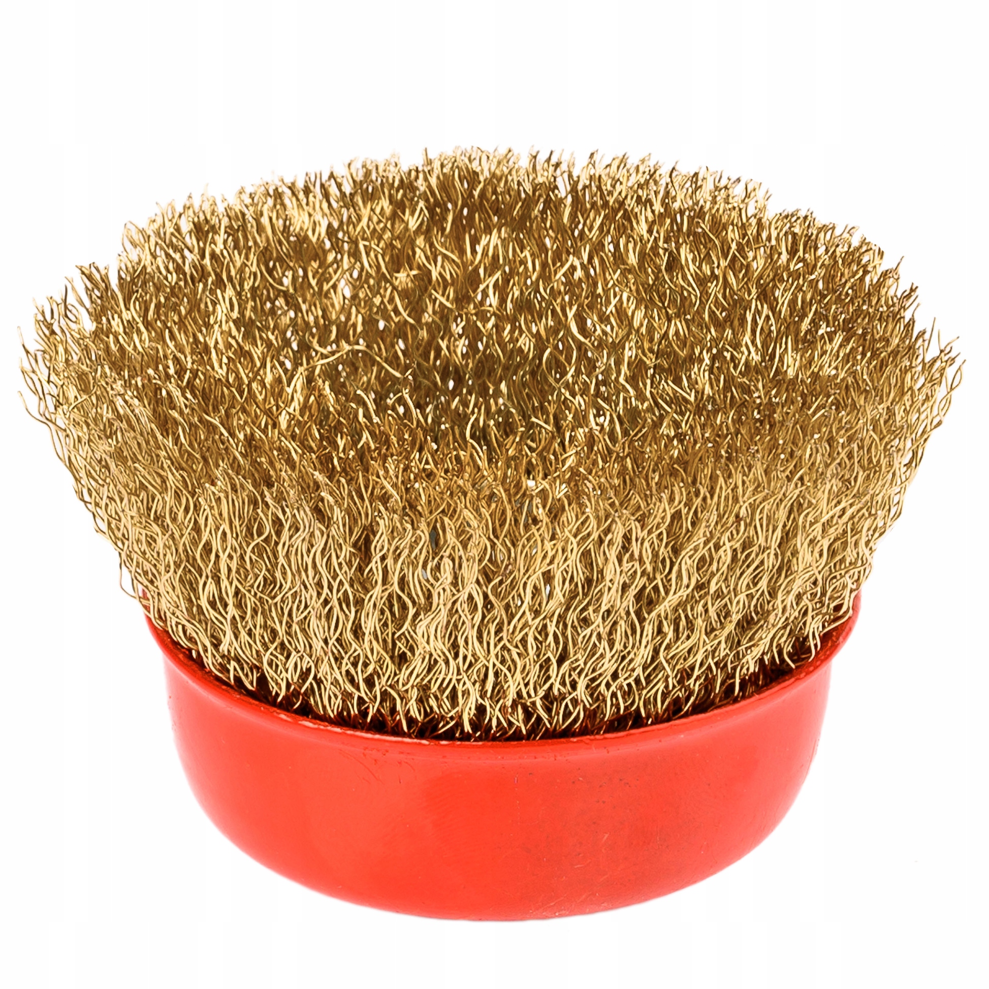 SZCZOTKA DRUCIANA DOCZOŁOWA DRUT MOSIĄDZ M14 75mm Marka Mar-pol